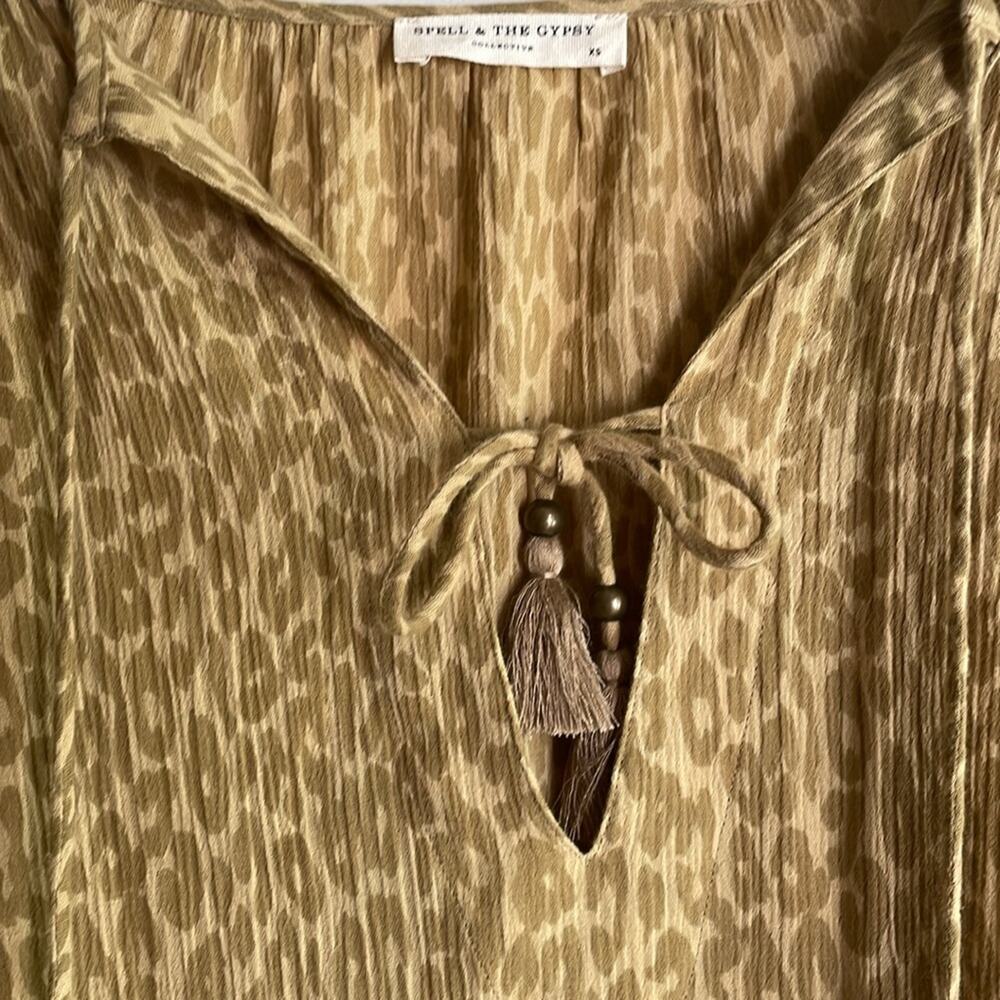 Spell Wild Thing Tunic Dress in Mustard - Picture 6 of 16